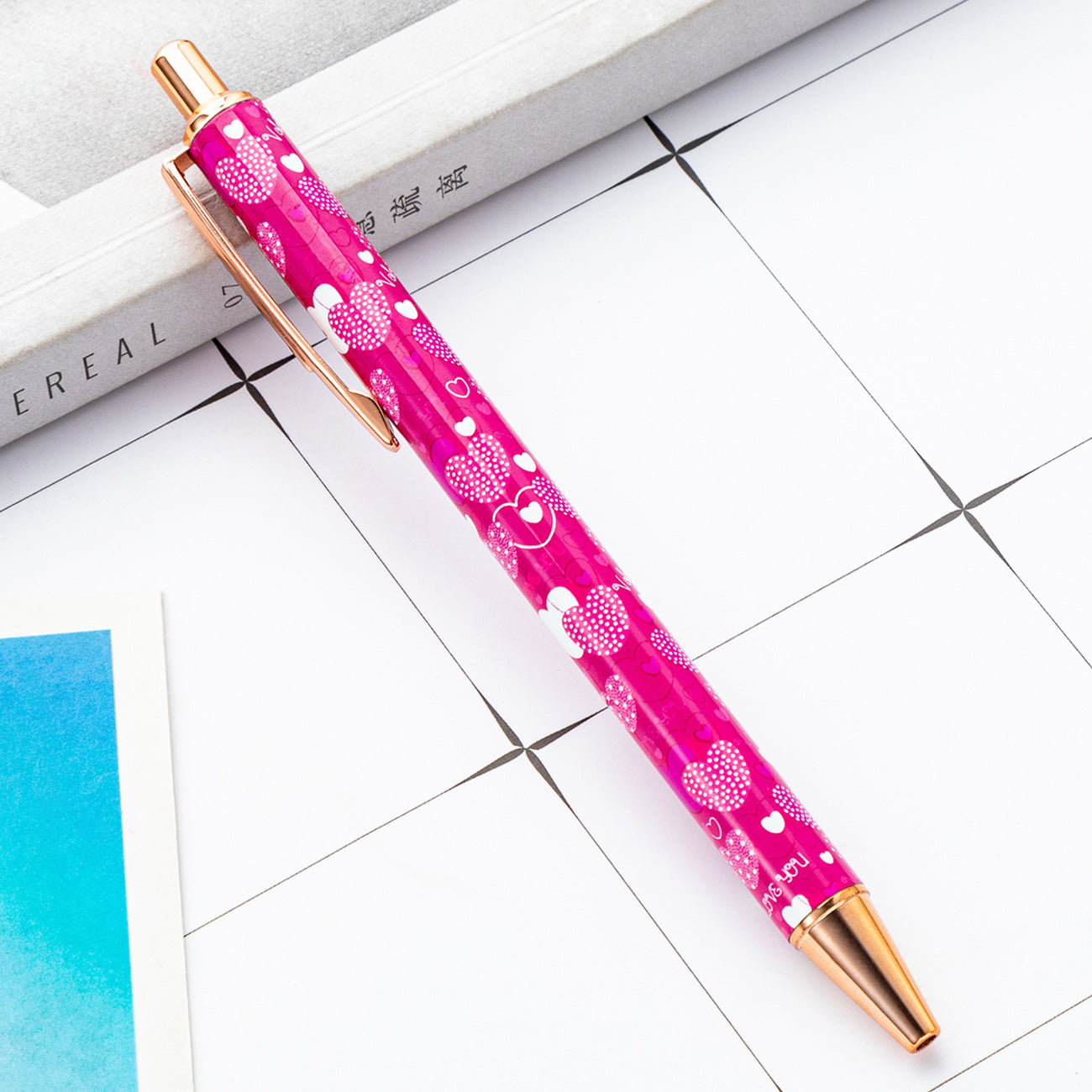 Wholesale of Valentine's Day Metal Action Pens